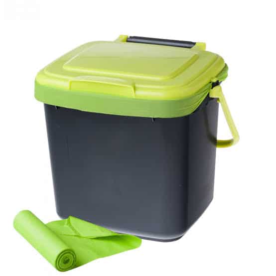 7 Litre Maze Kitchen Bench Caddy Compost Bin