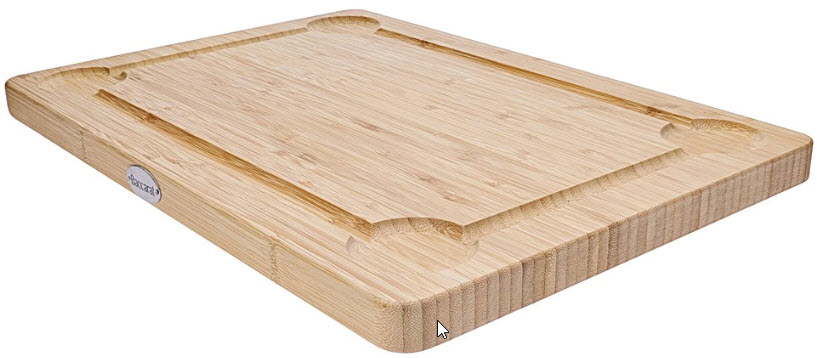 Baccarat Butchers Corner Bamboo Carving Board