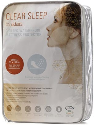 Adairs Clear Sleep Quilted Waterproof Mattress Protector