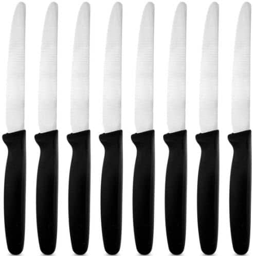 Ortega Kitchen 8pc Stainless Steel Serrated Steak Knife Set