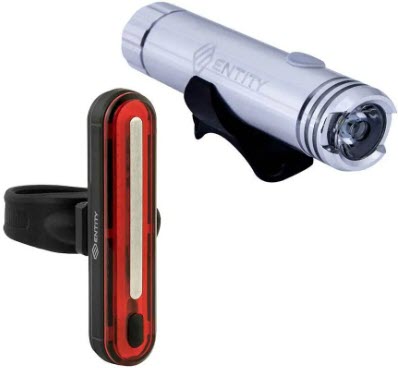 Entity USB Rechargeable Bicycle Light Set