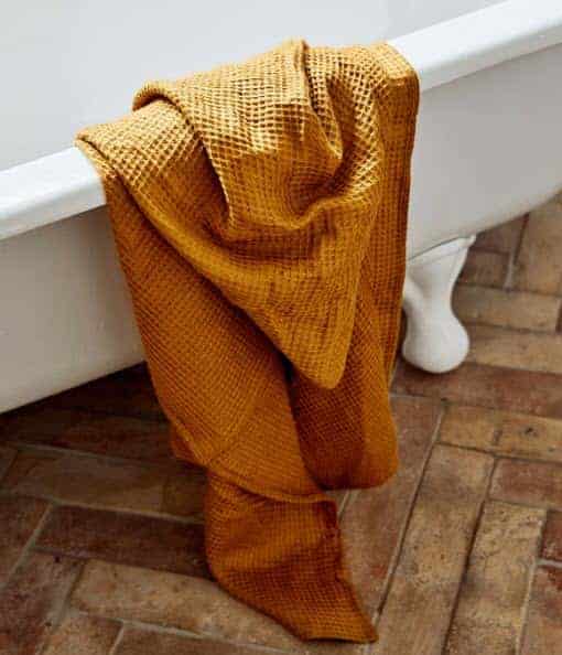 Bed Threads 100% Linen Waffle Bath Towel