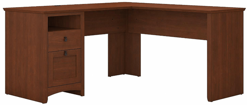 Corner Office L-Shaped Desk with Drawers
