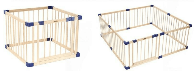 Kidbot 8 Panel Wooden Baby and Kids Playpen