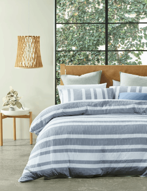 Australian House & Garden Iluka Yarn-Dye Stripe Quilt Cover
