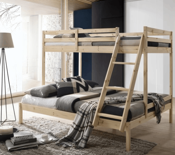 E-Living Tofi Timber Triple Bunk Bed