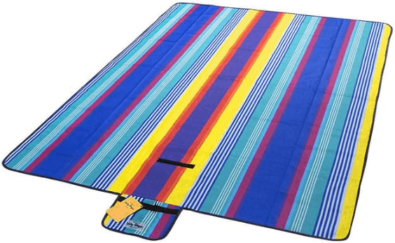 Foxtrot Washable Blue Picnic Blanket