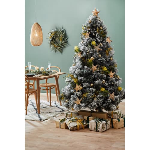 Majestic Snow Flocked Christmas Tree