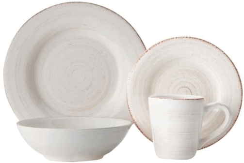 Casa Domani 16-Piece Portofino Quartz Dinner Set