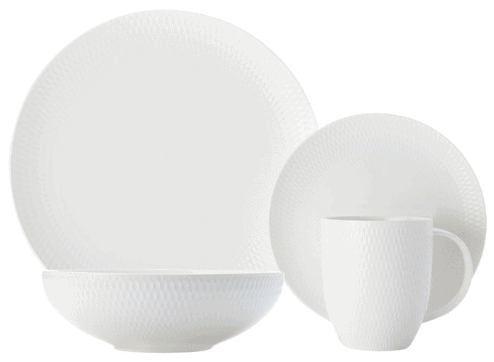 Maxwell & Williams White Basics Diamonds 16 Piece Dinner Set