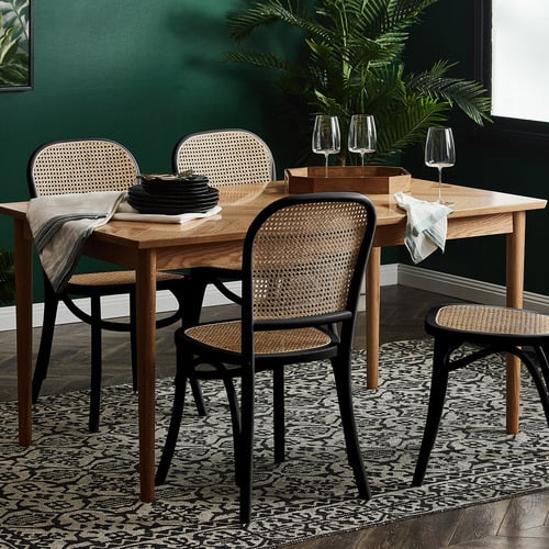 Temple & Webster Natural Parquet Dining Table