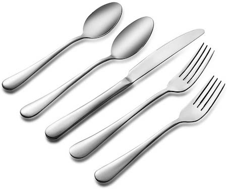 Qianmian 20 Piece Silverware Flatware Cutlery Set