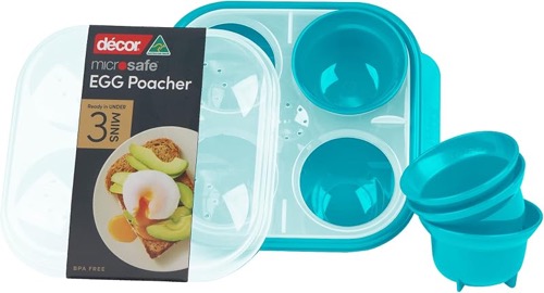 Decor Microsafe microwave egg poacher