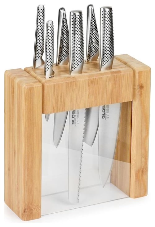 Global Ikasu 7-Piece Knife Block Set