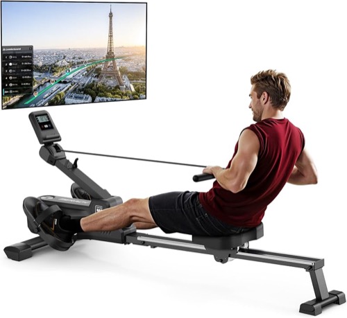 MERACH compact magnetic rowing machine