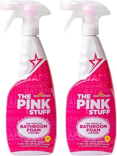 The Pink Stuff bathroom foam cleaner