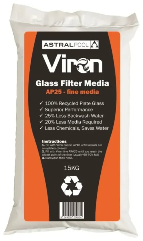AstralPool Viron Active Glass Filter Media 15kg
